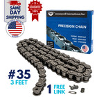 #35 Roller Chain 3 Feet with 1 Connecting Link