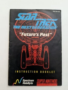 Star Trek The Next Generation Future's Past (Super Nintendo, 1994) *MANUAL ONLY* - Picture 1 of 2