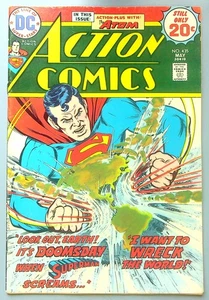 Action Comics #435 ~ DC 1974 ~ SUPERMAN "¡Quiero destruir el mundo!" En muy buen estado/bueno - Imagen 1 de 2