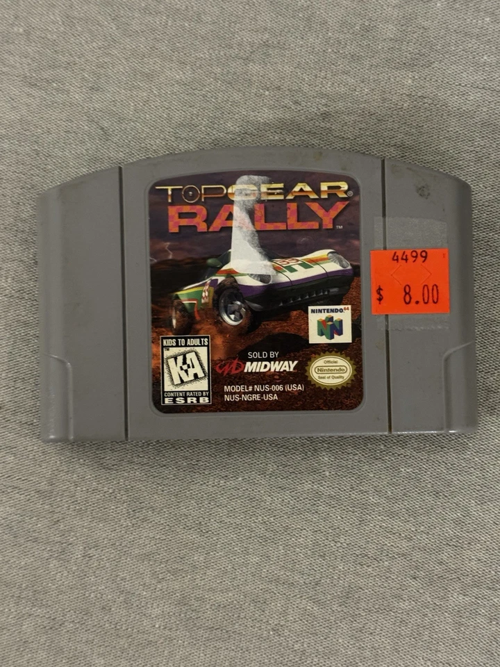 Top Gear Rally (Nintendo 64, 1997) Cleaned / Tested / Authentic N64 - Image 1 of 2