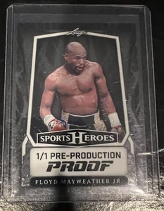 2024 Leaf Metal Collective Floyd Mayweather Jr. Pre-Production Proof #’d 1/1 Blk - Picture 1 of 1