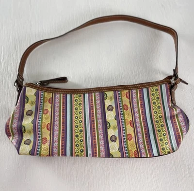 Reliquia Pequeño Multicolor Rayas Bolso de Hombro Cartera Y2K Clásico Colorido Fiesta Foto 1 de 4