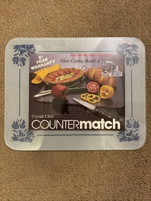 Pfaltzgraff Yorktowne 15" X 12" Tempered Glass Cutting Board Brand New Rare HTF - Image 1 of 2