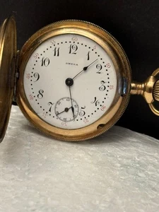 Reloj Bolsillo Omega 1907 Lleno de Oro No Funciona 47 - Imagen 1 de 10