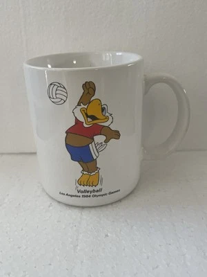 Vintage 1984 Los Angeles Olympics Sam the Olympic Eagle Coffee Cup Volleyball - Image 1 of 4