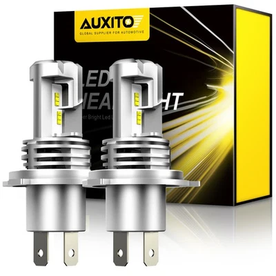 2 X AUXITO 9003/H4/HB2 ZES LED фары лампы комплект преобразования дальнего света 6500K белый - Изображение 1 из 4