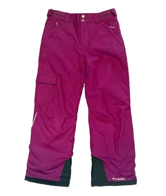 Columbia Niños Púrpura Nieve Pantalones Impermeables Omni-Calor Sistema Crecido Talla Mediana Foto 1 de 4