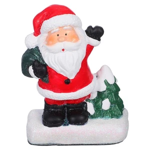  Santa Claus Figurines Resin Christmas Ornaments Collectible Holiday - Picture 1 of 16