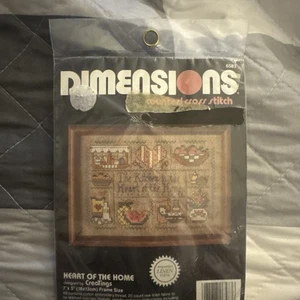 Kit de punto de cruz contado dimensiones vintage corazón del hogar 6583 - Imagen 1 de 3