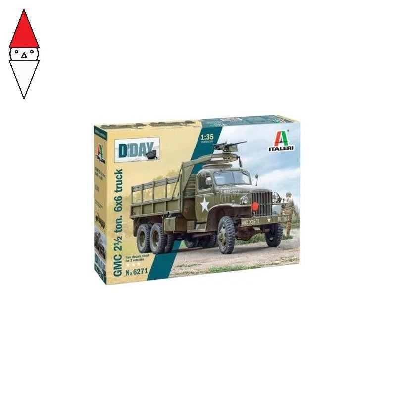 ITALERI 1/35 GMC 2 1/2 TON. 6X6 TRUCK D-DAY 80 ANN. - Immagine 1 di 2