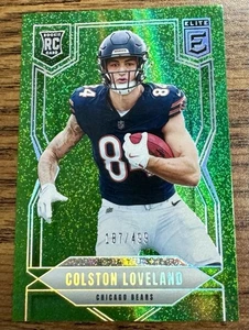 2025 Donruss Elite Colston Loveland Green Speckle Rookie Card /499 - Bild 1 von 3