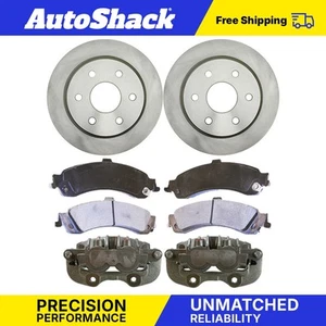 Rear Disc Rotors Brake Calipers Brake Pads for GMC Yukon Chevy Tahoe 5.3L - Picture 1 of 7