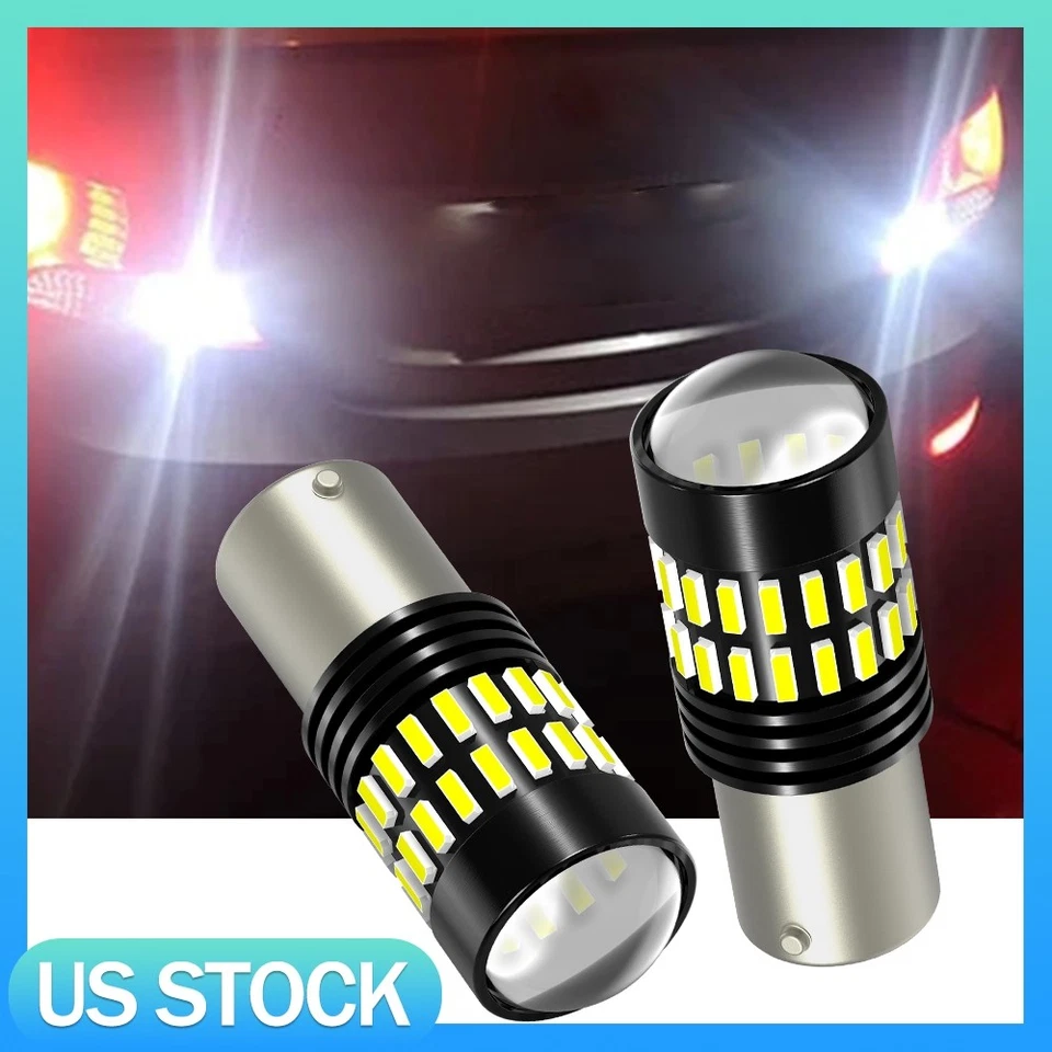 Светодиодная обратная ксеноновая лампа AUXITO BA15S 1156 P21W 7506 6500K белый - Изображение 1 из 4