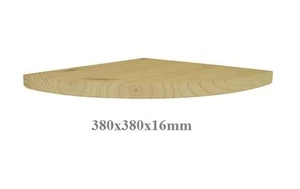 New Pine Wooden Corner Shelf Wall Mounted Storage Natural Wood Corner Shelf Kit - Picture 1 of 1