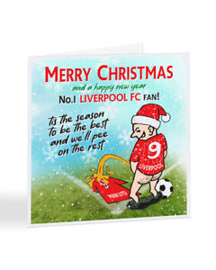 A2652 - Pee On Rival's Shirt - Liverpool V Man Utd - Football - Christmas Card
