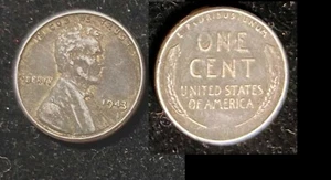 One Lincoln 1943 centavo de trigo (variedad de centavo de acero) - Imagen 1 de 1