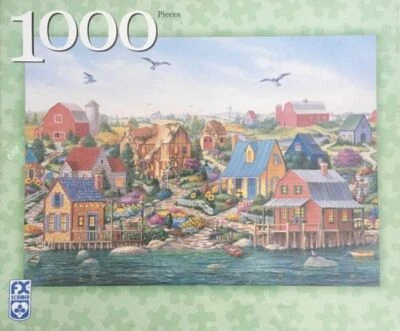 FX Schmid - Summer Harbor 1000 Piece Puzzle - 20" x 27" - Sealed with Small Tear - Image 1 of 2