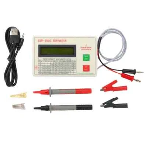 Capacitor ESR DCR Tester Test In Circuit Capacitance Meter With Test Leads Clip - Picture 1 of 6