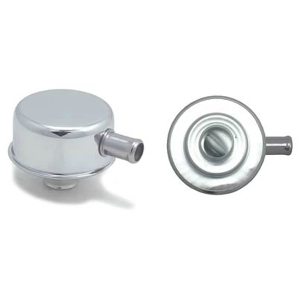 Respirador de empuje cromado con tubo - Hot Rod personalizado vintage Ford Chevy Foto 1 de 1