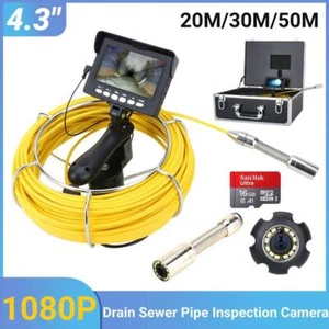 4,3 Zoll Rohr Inspektionskamera Industrie Endoskop Abflussschlange Kanalkamera - Bild 1 von 12