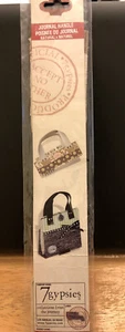 7 Gypsies Natural Canvas &Leather Journal Book Handles w/ rivets Journaling Art - Picture 1 of 5