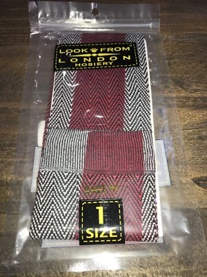 Medias altas hasta la rodilla rojas/negras Free People Look From London nuevas con etiquetas Foto 1 de 2