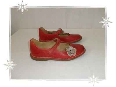 F -  Chaussures  Ballerines Rouge  Fleur Kickers Pointure 36 - Photo 1/4