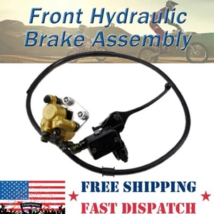 Front Hydraulic Brake Assembly For 110cc 125cc 140cc Dirt Bike Taotao Coolster - Foto 1 di 9