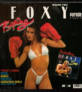 Foxy Oil Wrestling & Foxy Boxing Laserdisc *UNICORN RARE* Tracey Lords VHTF! - Foto 1 di 2