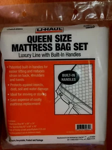 Set sacco materasso U-Haul Queen Size con manici, 1 sacchetto materasso e 1 scatola borsa a molla - Foto 1 di 1