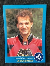 1996 PANINI FOOTBALL CHAMPIONSHIP LIONEL CHARCOAL AUXERRE STICKER # 21 RARE MINT