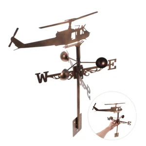 Wetterfahne Hubschrauber Garten Windrichtungsanzeiger Aus Metall - Bild 1 von 12