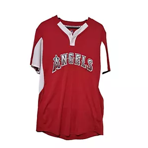 Majestic Los Angeles Angels Jersey Men M Shirt Red Cool Base Baseball MLB Sports - Picture 1 of 8