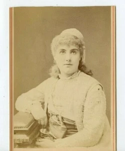 Vintage Cabinet Card Kate Vaughan British dancer and actress - Picture 1 of 2
