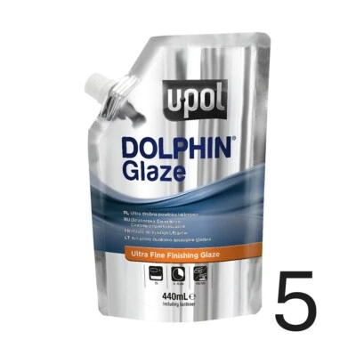 5 - 440ml Bags U-POL UP0714 Dolphin Glaze Self Leveling Premium Glaze Putty UPOL - Image 1 of 4