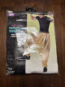 Adult Hip Hop Harem Pants Gold MC Hammer Style Halloween Costume - Picture 1 of 5