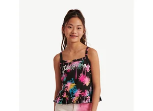 Justice Girl's Peplum Palm Cami Tank, Multicolor Size L (12/14) - Picture 1 of 5