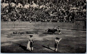 BULL FIGHT Mexico City MEXICO RPPC - Postcard - Picture 1 of 2