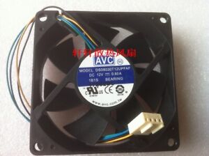 AVC DS08020T12UPFAF 8020 8cm 12V 0.60A 4-wire CPU fan