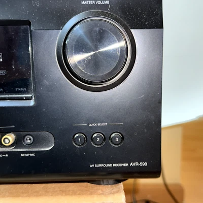 DENON AVR-590 5.1 Ch HDMI Home Theater  Surround  Receiver Bundled with Remote - Image 1 of 4