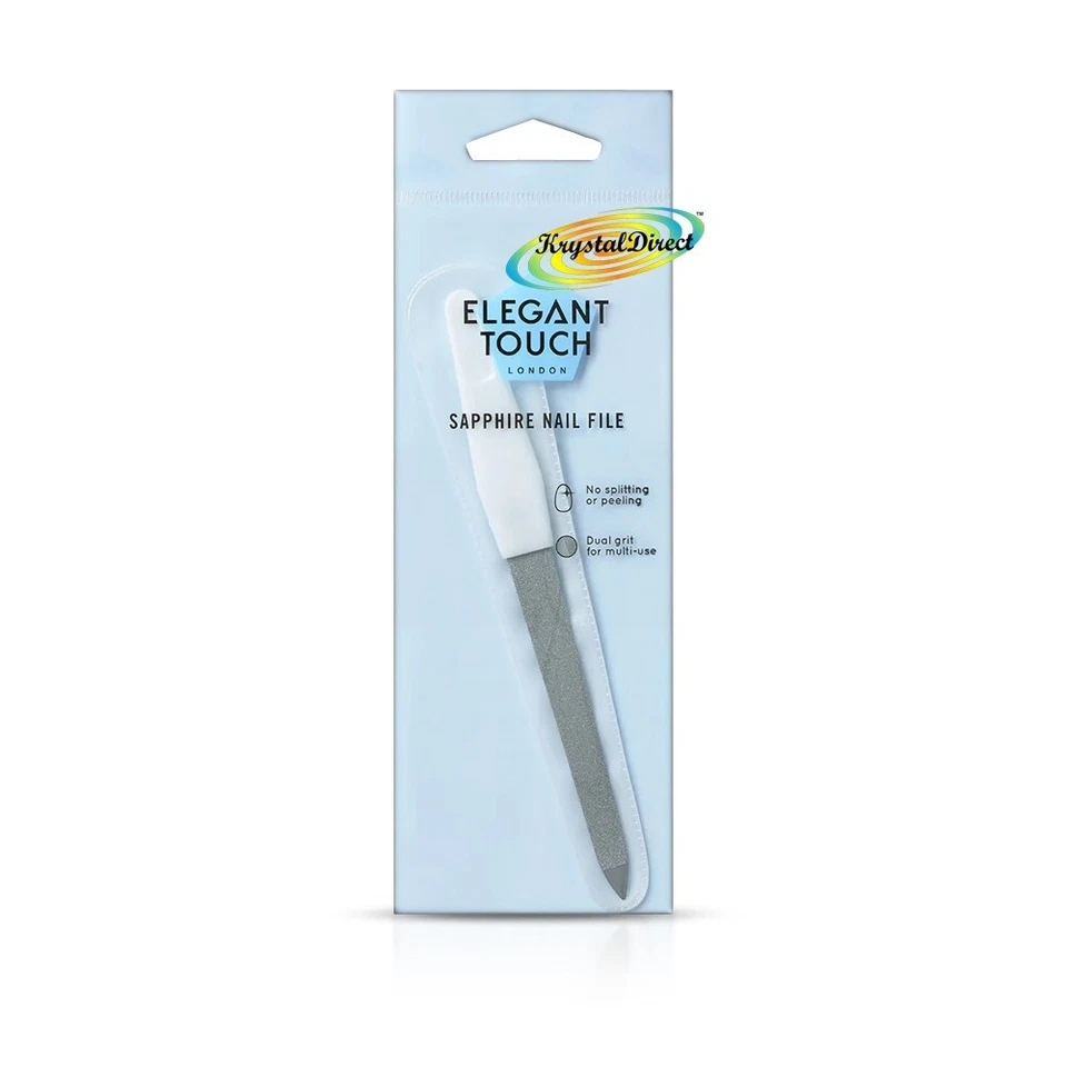 Elegant Touch Sapphire Double Sided Grit Nail File Manicure Pedicure Tool - Image 1 of 1