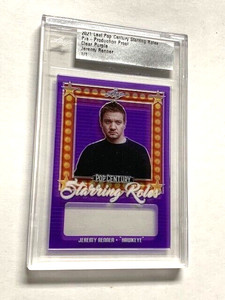 JEREMY RENNER 2021 Leaf Pop Century Pre-Production Proof CLEAR PURPLE 1/1