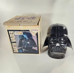 Vintage 1977 Star Wars Don Post Darth Vader 2 Piece Mask / Helmet Original Box - Picture 1 of 15