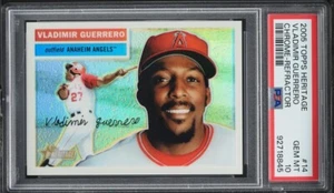 2005 Topps Chrome Heritage rifrattore #THC14 Vladimir Guerrero /556 PSA 10 - Foto 1 di 2