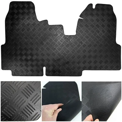 Fits Ford Transit Mk7 2006 to 2013 Tailored Rubber Car Van Floor Front Mat 1pc - Image 1 of 4