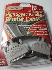 New CyberPower 10' High Speed Parallel Printer Cable EPP-103/10 IEEE 1284 - Picture 1 of 2