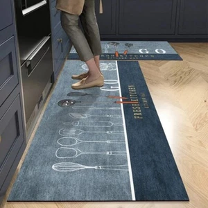 Non-slip Kitchen Mat Long Rugs Crystal Velvet Carpet for Living Room Rugs - Picture 1 of 13