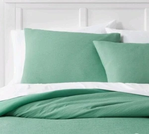 Room Essentials Full/Queen Microfiber Duvet Cover & Sham Set Light Green NEW - Picture 1 of 7