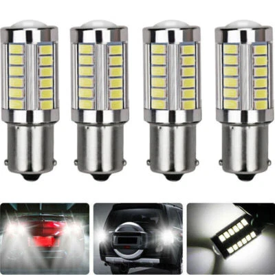 4x BA15S P21 W LED 12V Cold White Reversing Daytime Running Light BulbsforVWGolf - Image 1 of 4