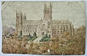 DE COLECCIÓN POSTAL EE. UU. WASHINGTON CATHEDRAL MOUNT SAINT ALBAN WASHINGTON DC - Imagen 1 de 2